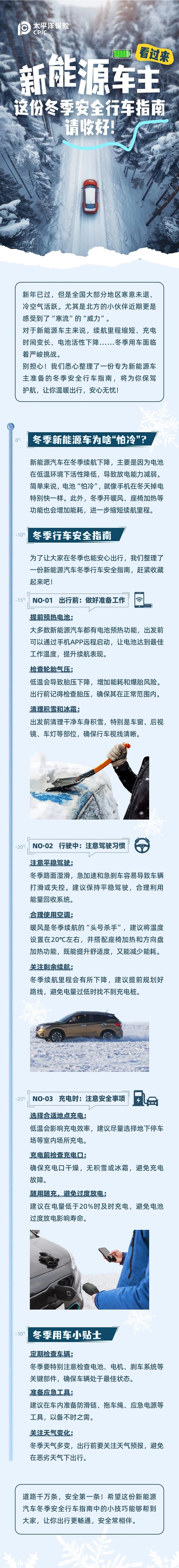 新能源車主看過來，這份冬季安全行車指南請收好！