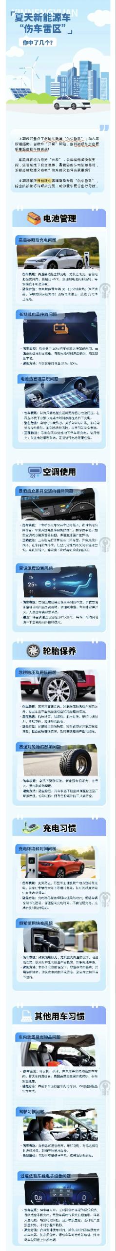 23.夏天新能源“傷車雷區(qū)”，你中了幾個？
