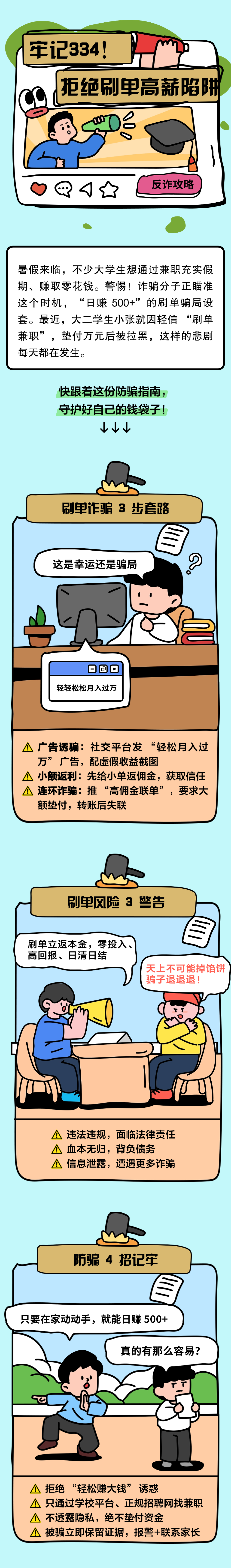 13.牢記334，別讓“刷單高薪”成陷阱！